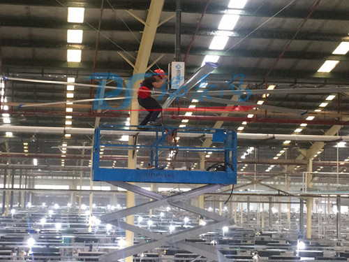 為什么高大型廠(chǎng)房更適合安裝大型工業(yè)吊扇？瑞泰風(fēng)環(huán)?？照{,冷風(fēng)機